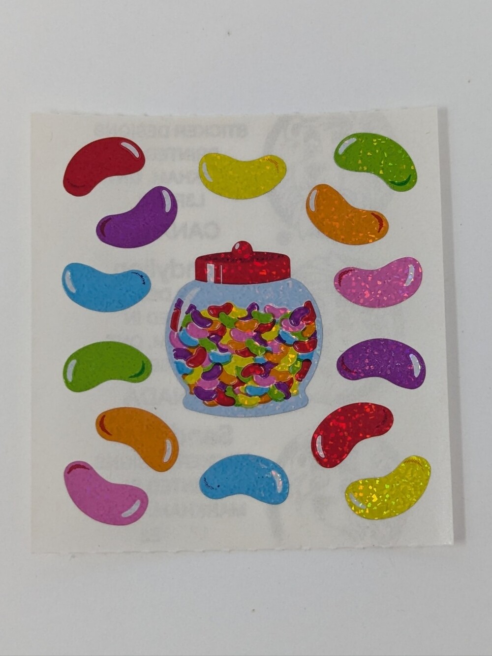 Sandylion Stickers Vintage Jelly Beans Candy Jar